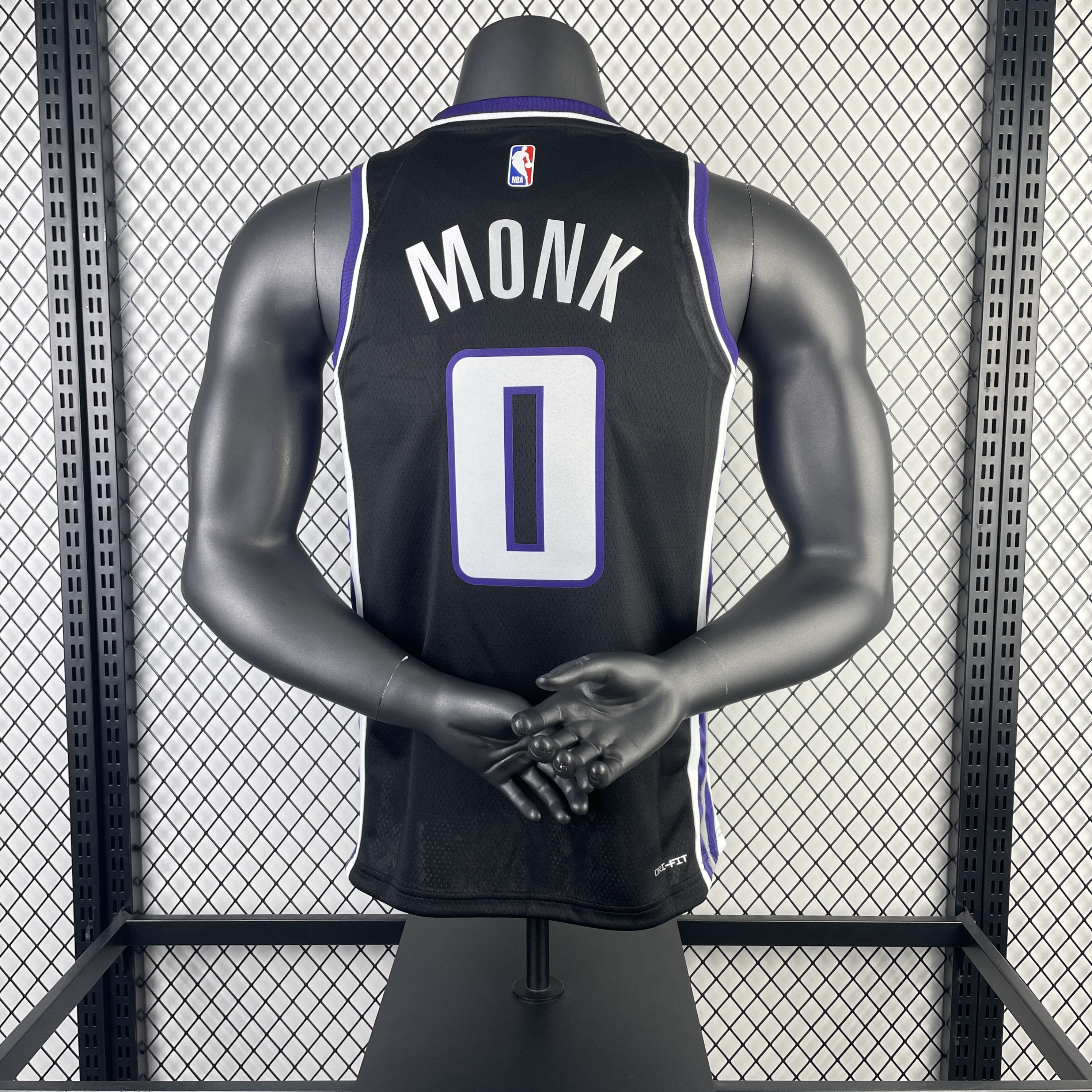 Men Sacramento Kings 0 Monk blackNBA 2023 24 Season Jerseys